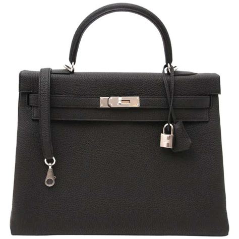 hermes kelly 35 black togo|HERMES Togo Kelly Retourne 35 Black .